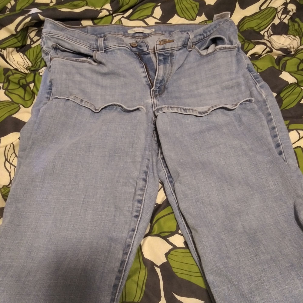 Levi's Classic Boot Size 14 Blue Jeans - Picture 4 of 5